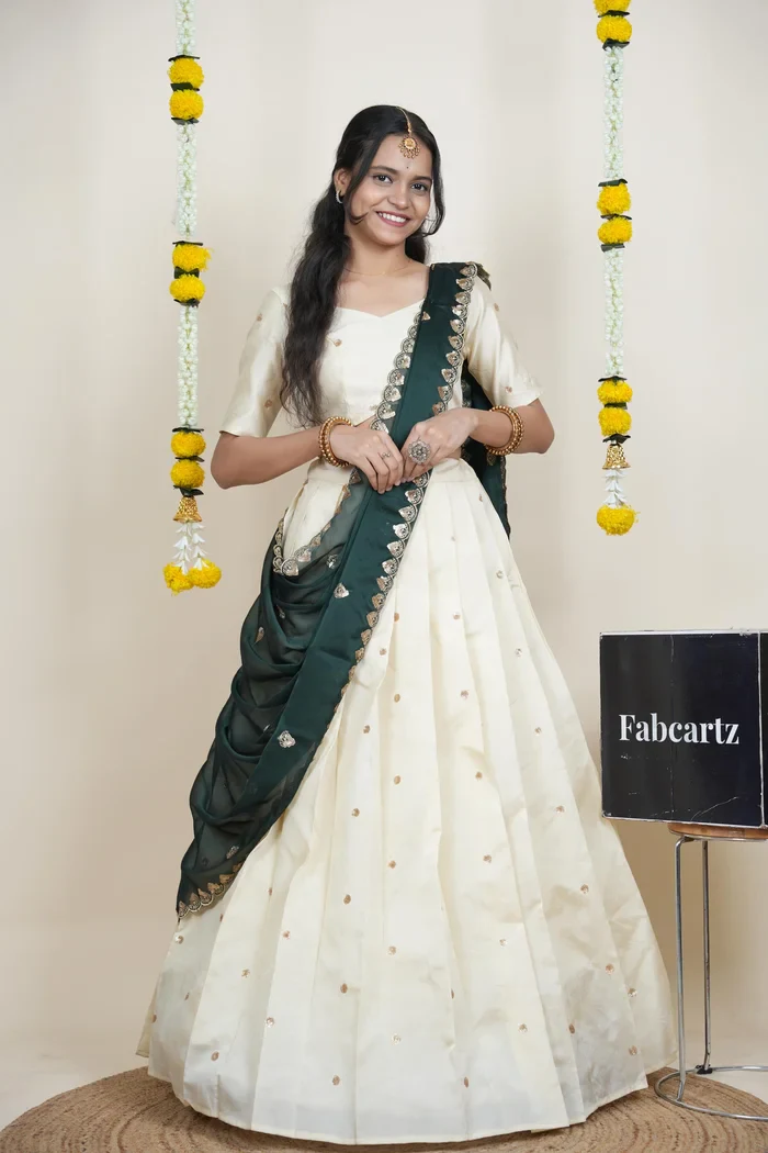 South Indian Festival Traditional Half Saree Yashvini
