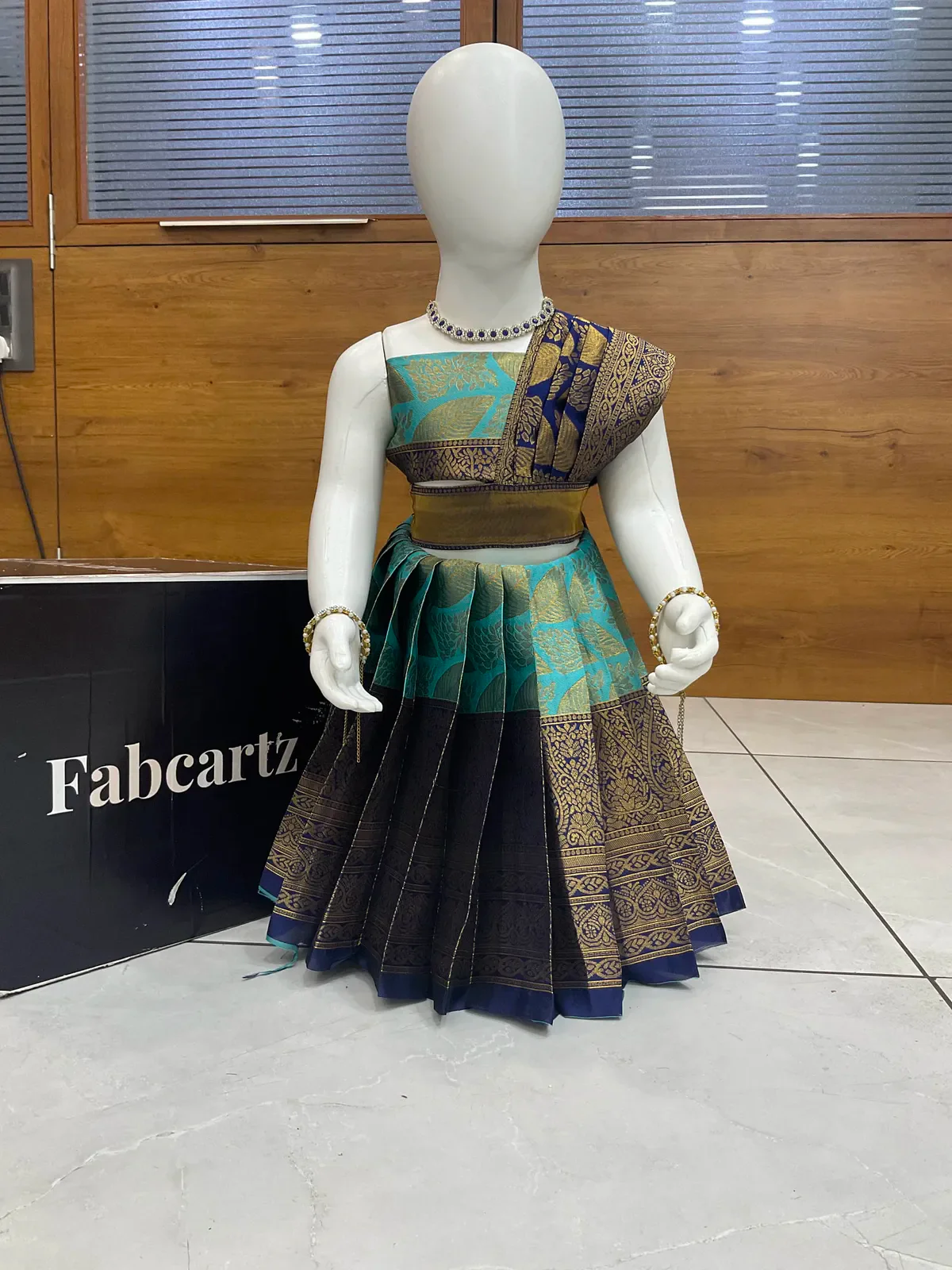 New Kids Traditional South Indian Half Saree ZarikaKIDS - Image 22
